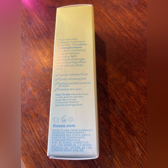 Kosas BB Burst Tinted Gel Cream- NWT/New & Sealed - Hydrating Skincare + Tint - Picture 5 of 7